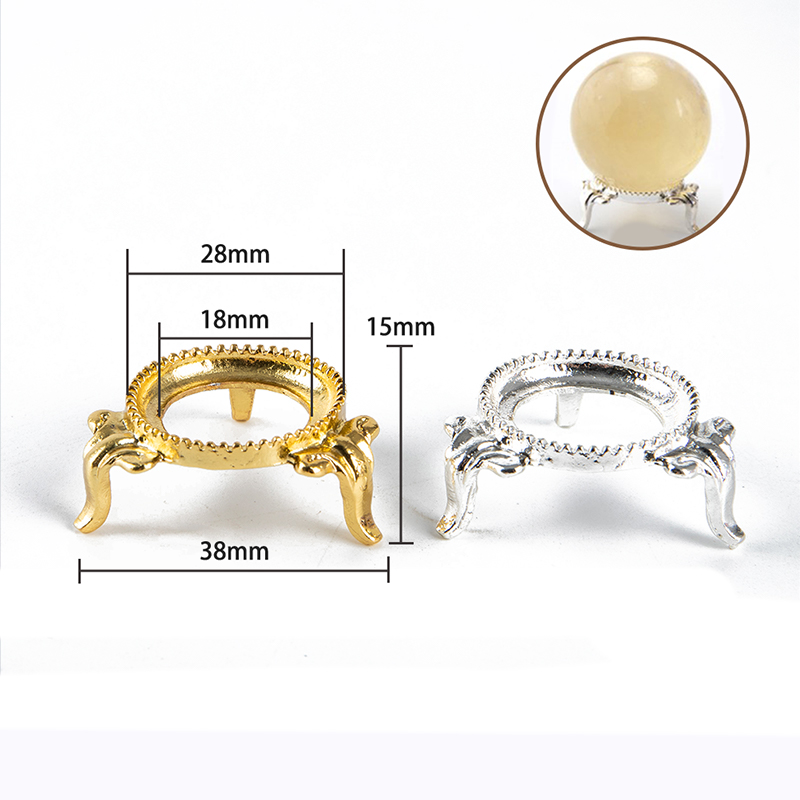 Crystal Ball Decor - 金属ディスプレイスタンドホルダークリスタルボール球卵石鉱物家の装飾オフィスアクセサリー