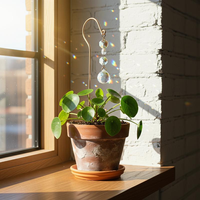Crystal Ball Decor - 1個入り ガーデン芝生飾り サンキャッチャー クリスタルボール フラワーポット パイルプラント