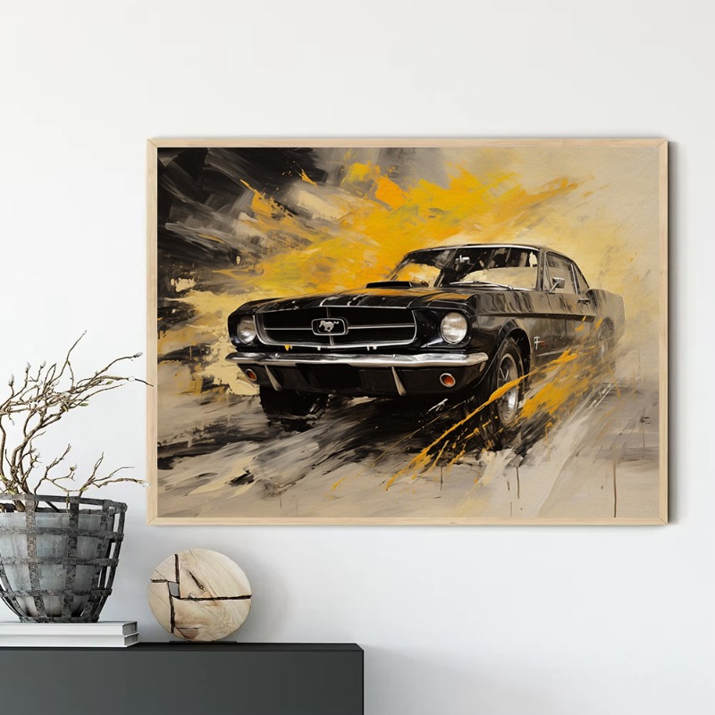 ヴィンテージ油絵風車ポスター高級レトロスポーツ自動車キャンバ - Luxury Lifestyle Cars のレビューと価格