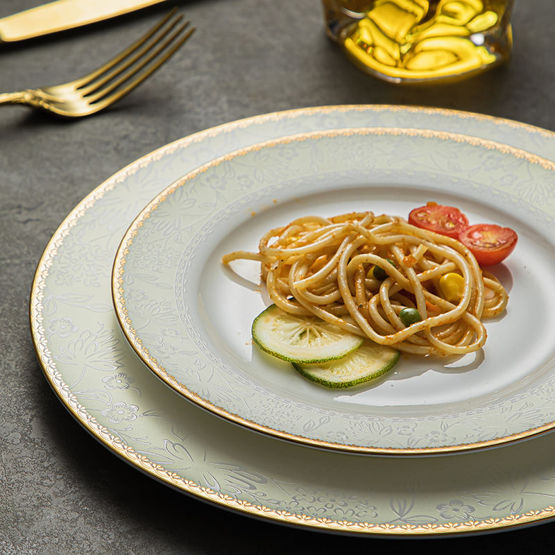 クリエイティブな金メッキの花の骨,中国の金のディナープレート - Gold Plated Cutlery のレビューと価格