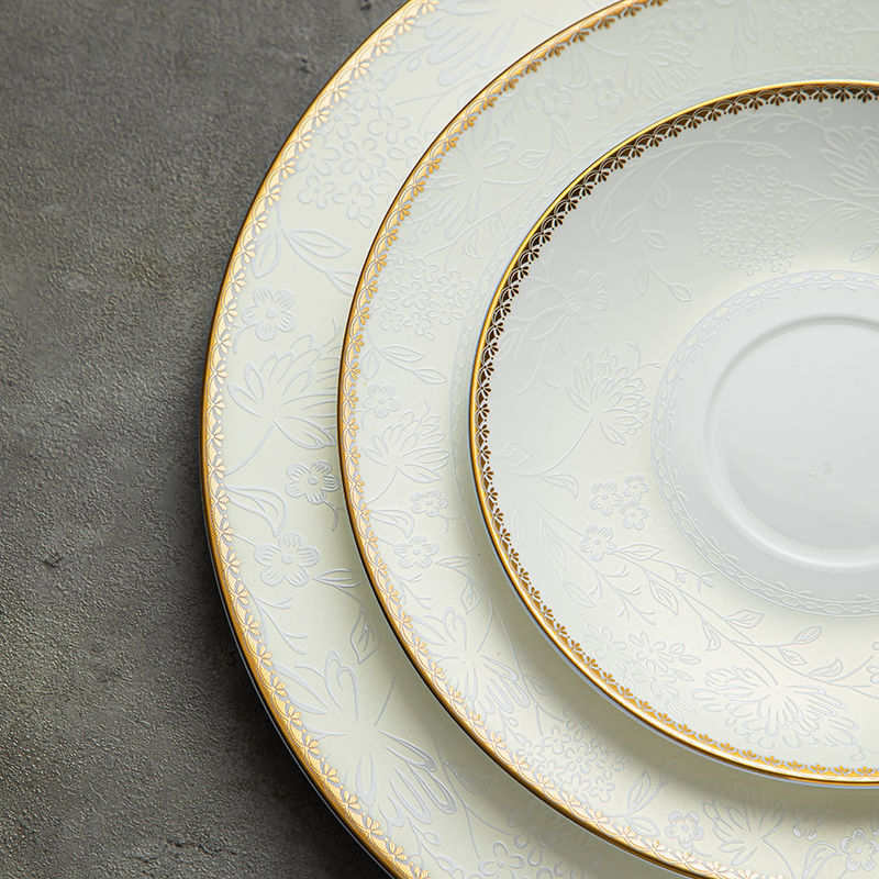 クリエイティブな金メッキの花の骨,中国の金のディナープレート - Gold Plated Cutlery のレビューと価格