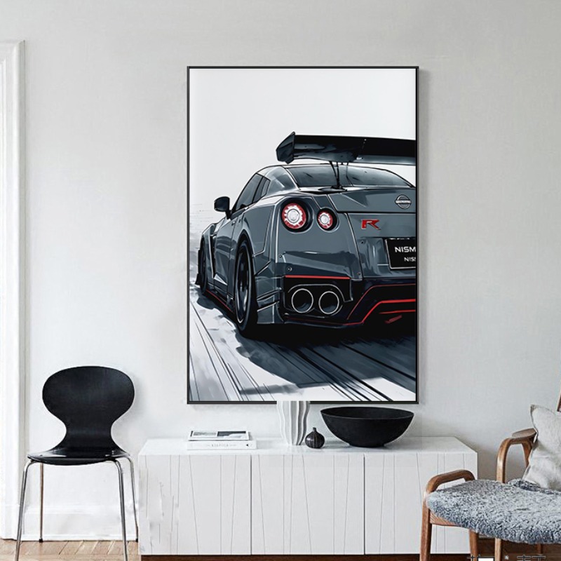 和風スーパーカー壁アートポスター現代自動車スカイラインプリン - Luxury Lifestyle Cars のレビューと価格