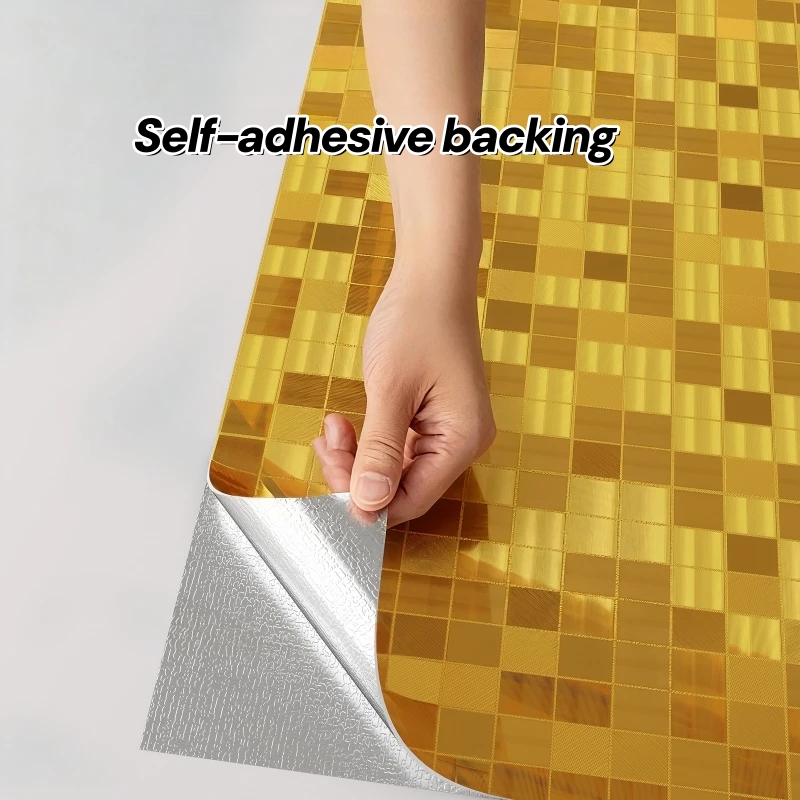 高級ゴールドストライプコンタクトペーパー、防水自己粘着壁紙、 - Luxury Lifestyle Wallpaper のレビューと価格
