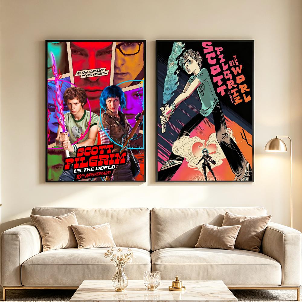 映画「スコット・ピルグリム vs. ザ・ワールド」ポスター  - Luxury Lifestyle Wallpaper のレビューと価格