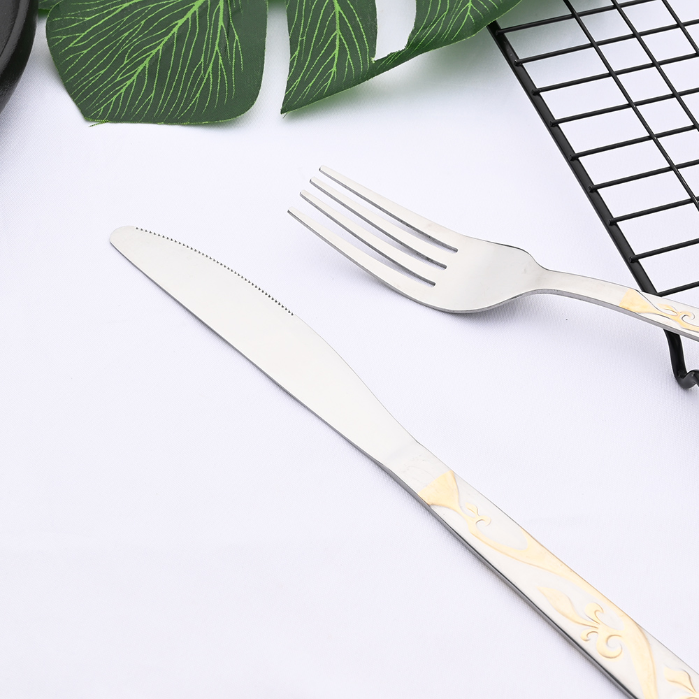 ヴィンテージウエスタン 8/32 個ゴールド食器カトラリーダ - Gold Plated Cutlery のレビューと価格