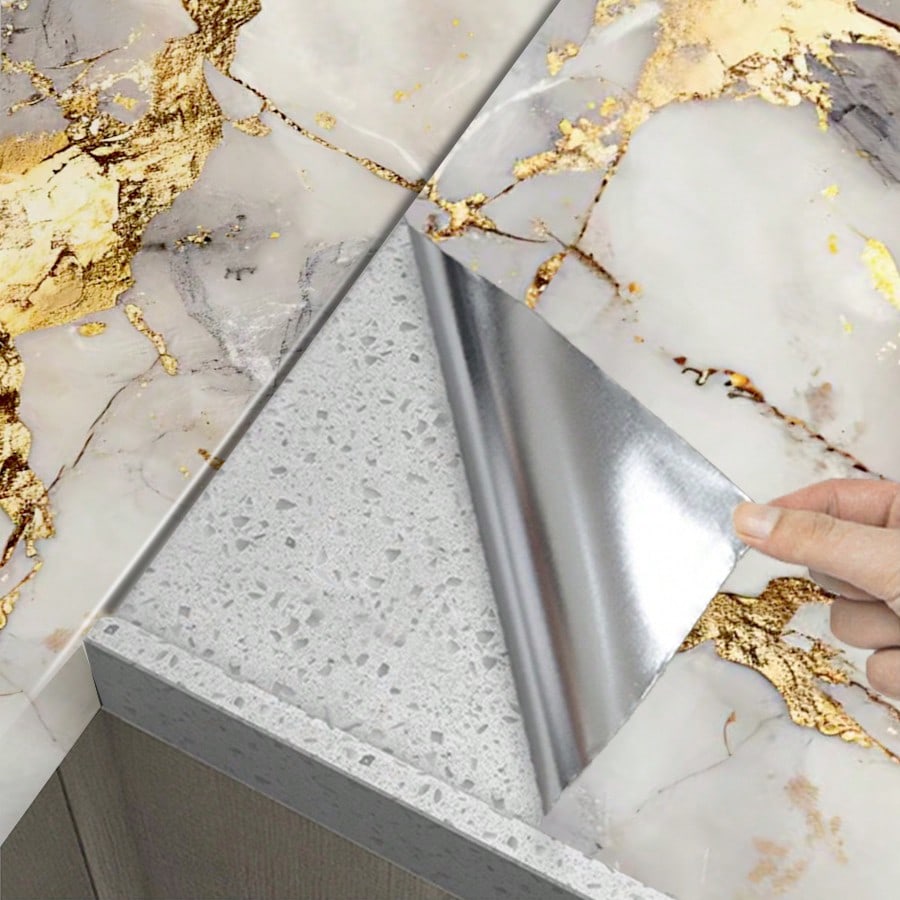 1ロール 防水 大理石柄 剥がして貼るだけ壁紙、自己粘着性  - Luxury Lifestyle Wallpaper のレビューと価格