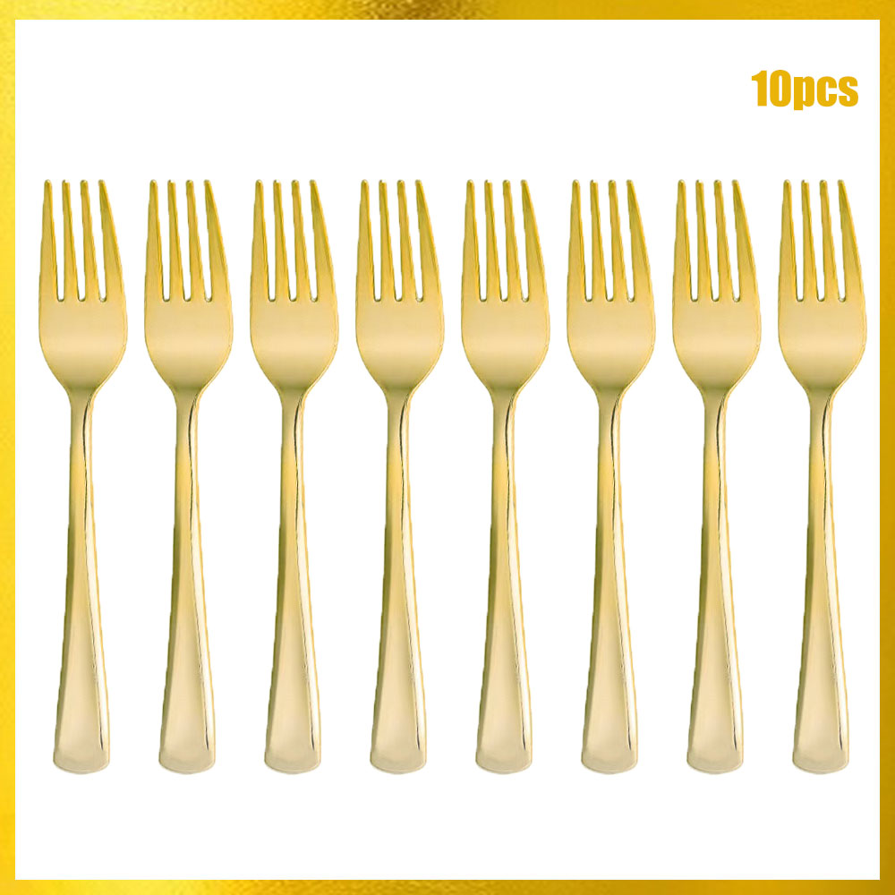 ローズゴールド使い捨てナイフ・フォーク・スプーンカトラリーセ - Gold Plated Cutlery のレビューと価格