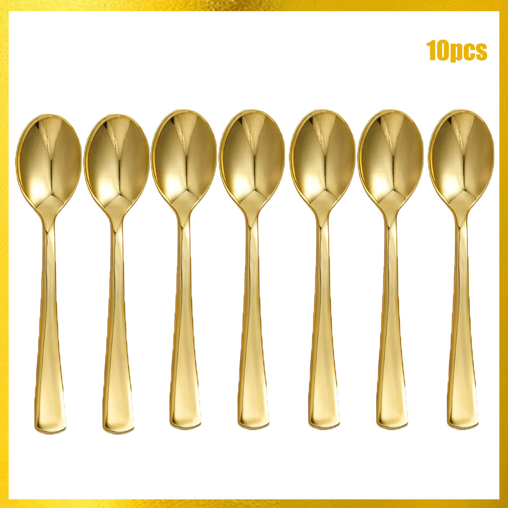 ローズゴールド使い捨てナイフ・フォーク・スプーンカトラリーセ - Gold Plated Cutlery のレビューと価格