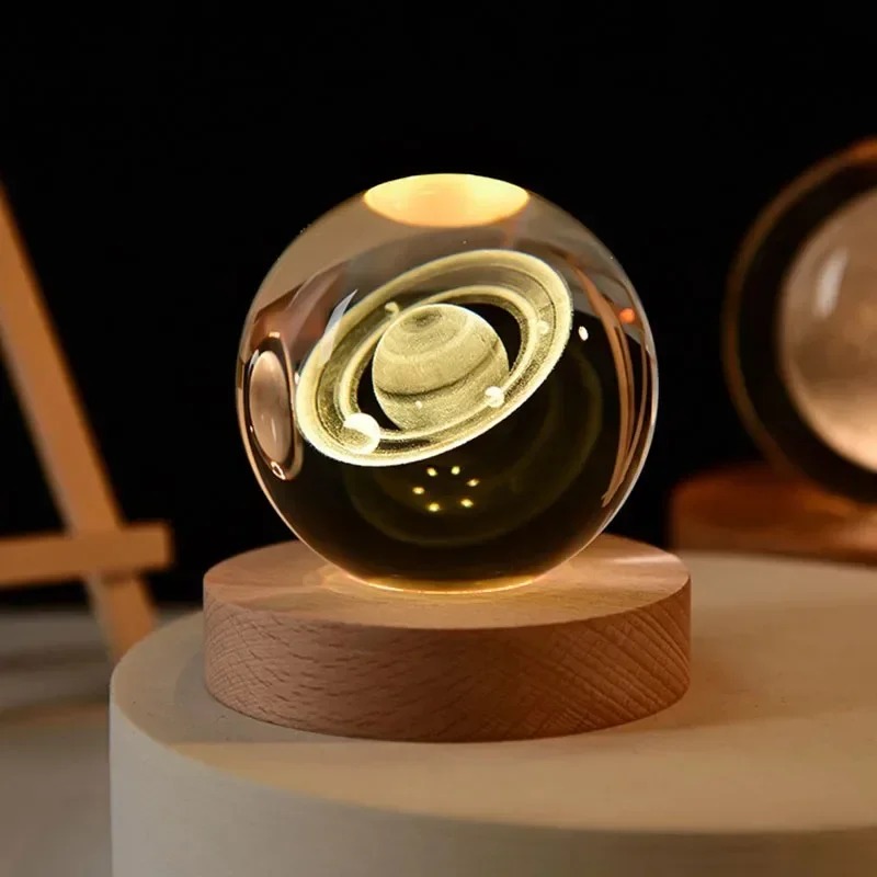 6cmクリスタルボール装飾 天文学 太陽系 惑星 月 宇宙飛 - Crystal Ball Decor のレビューと価格